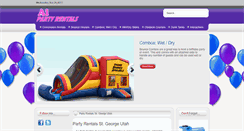 Desktop Screenshot of aipartyrentals.com