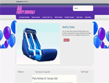 Tablet Screenshot of aipartyrentals.com